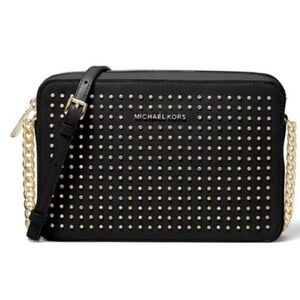 Michael Kors Black Studded Crossbody Bag